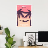 Bali Indonesië vintage poster (Thuiskantoor)