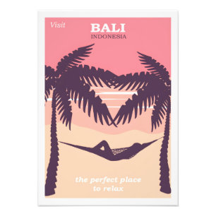 Bali Indonesië vintage poster