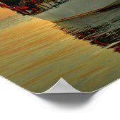 bali indonesië zeilboot zonneboot lovina strand poster (Hoek)