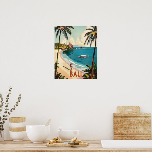 Bali, Indonesische Vintage Poster (Keuken)