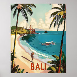 Bali, Indonesische Vintage Poster
