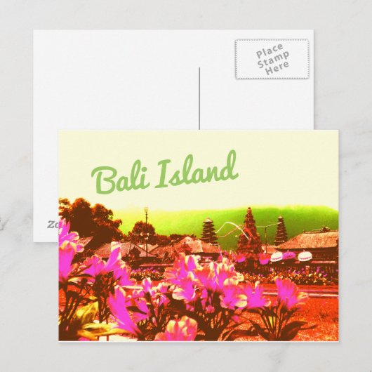 Bali Island Briefkaarten (Voorkant / Achterkant)