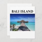 BALI ISLAND FEESTDAGENKAART (Voorkant / Achterkant)