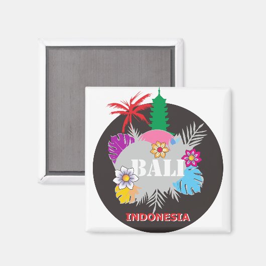 Bali Kleurrijk Magneet (Voorkant / Achterkant)