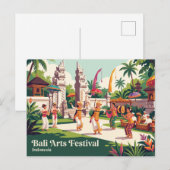 Bali Kunstfestival Indonesië Briefkaart (Voorkant / Achterkant)