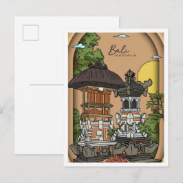 Bali Land van God Indonesië Reizen Briefkaart