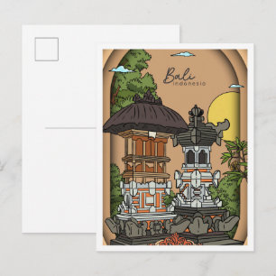 Bali Land van God Indonesië Reizen Briefkaart