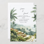 Bali Landschap Bestemming Bruiloft Kaart (Voorkant / Achterkant)