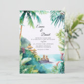Bali Landschap Bestemming Huwelijk Kaart (Staand voorkant)