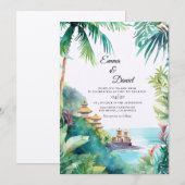 Bali Landschap Bestemming Huwelijk Kaart (Voorkant / Achterkant)