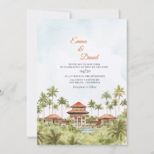 Bali Landschap Bestemming Trouwen Kaart
