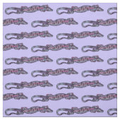 BALI LIZARD Design lila + uw ideeën Stof (Swatch)