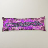 BALI LIZARD Design violet + uw ideeën Lichaamskussen (Achterkant)