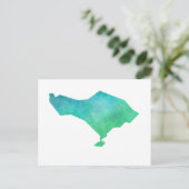 Bali Map Briefkaart (Staand voorkant)