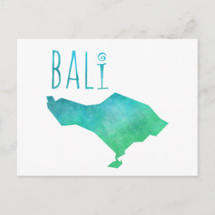 Bali Map Briefkaart