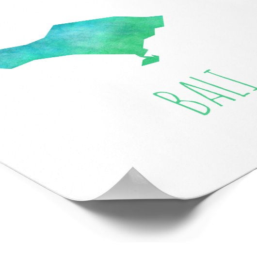 Bali Map Poster (Hoek)