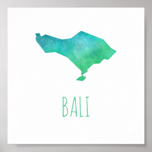 Bali Map Poster (Voorkant)