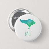 Bali Map Ronde Button 5,7 Cm (Voorkant /achterkant)
