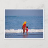 Bali Motherhood Beach Postcard Feestdagenkaart (Voorkant)