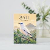 Bali Myna, Bali Indonesië Briefkaart (Staand voorkant)