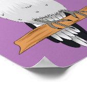 Bali Myna tropische exotische vogel Poster (Hoek)