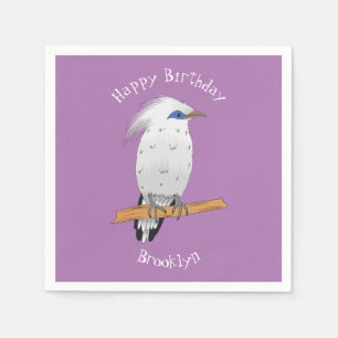 Bali Myna tropische exotische vogel Servet