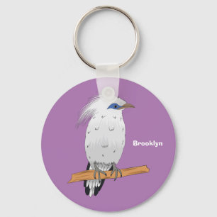 Bali Myna tropische exotische vogel Sleutelhanger