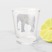 Bali Nights Batik Elephant Shot Glas (Achterkant)