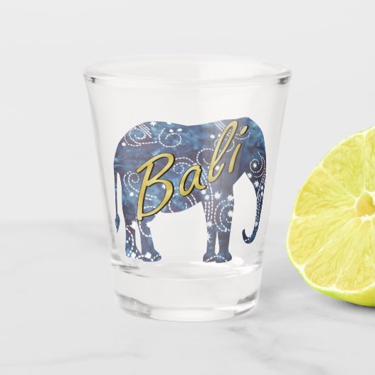 Bali Nights Batik Elephant Shot Glas (Voorkant)