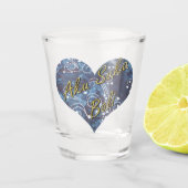 Bali Nights Batik Heart Shot Glas (Voorkant)