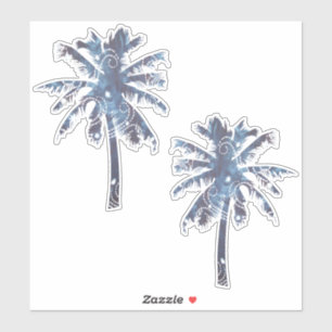 Bali Nights Batik Palm Treders Sticker