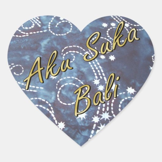 Bali Nights Batik Sticker (Voorkant)