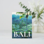 Bali | Overview of Rice Terraces Briefkaart (Staand voorkant)