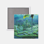 Bali | Overview of Rice Terraces Magneet (Voorkant / Achterkant)