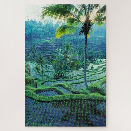 Bali | Overzicht van rijstterrassen Legpuzzel (Verticaal)