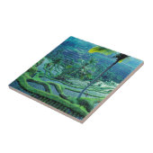 Bali | Overzicht van rijstterrassen Tegeltje (Zijkant)