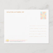 Bali Palm Trees & Ricefield Postcard Feestdagenkaart (Achterkant)