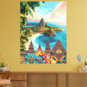 Bali Paradise Canvas Afdruk (Insitu (Woonkamer))