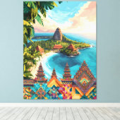 Bali Paradise Canvas Afdruk (Insitu (Houten vloer))