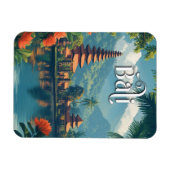 Bali Paradise: majestueuze berg Meru Magneet (Horizontaal)