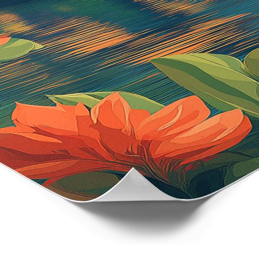 Bali Paradise: majestueuze berg Meru Poster (Hoek)