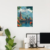 Bali Paradise: majestueuze berg Meru Poster (Thuiskantoor)