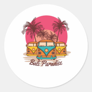 Bali Paradise Ronde Sticker