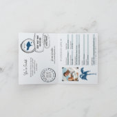 Bali Passport bruiloft uitnodiging (Binnen)