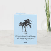 Bali Passport Wedding Save the Date Aankondiging (Achterkant)