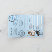 Bali Passport Wedding Save the Date Aankondiging (Binnen)