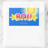 Bali Rechthoekige Sticker (Tas)