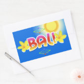 Bali Rechthoekige Sticker (Envelop)