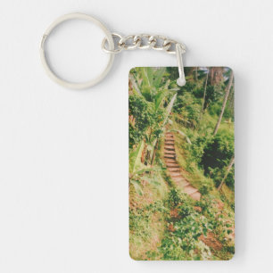 Bali regenwoud trap sleutelhanger
