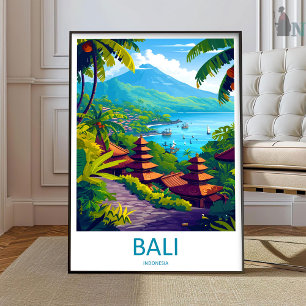 Bali Reisprint Muurkunst Bali Wanddecoratie Thuis  Poster